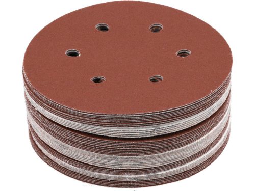 YATO Tépőzáras fíbertárcsa 150 mm / P120 6 lyukas (50 db)