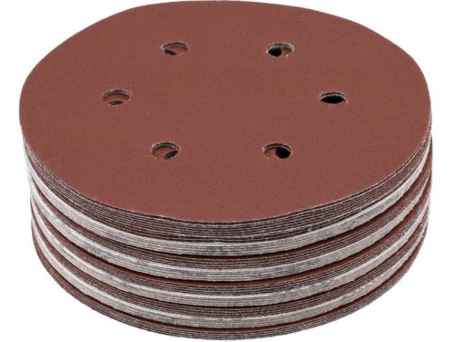 YATO Tépőzáras fíbertárcsa 150 mm / P220 6 lyukas (50 db)