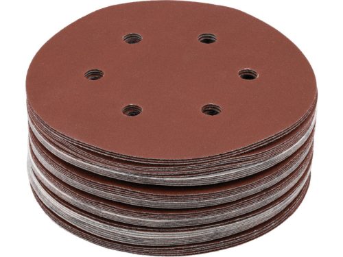 YATO Tépőzáras fíbertárcsa 150 mm / P240 6 lyukas (50 db)