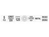 YATO Tépőzáras fíbertárcsa 125 mm / P220 8 lyukas (5 db/cs)