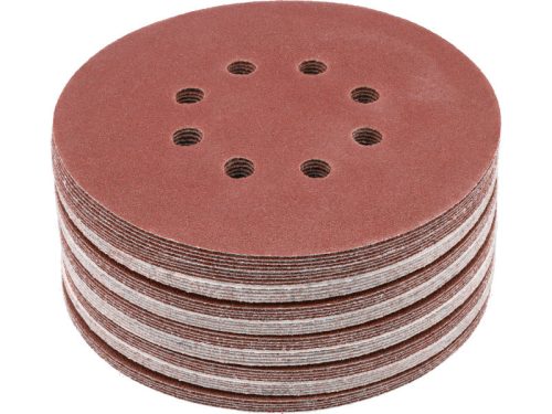 YATO Tépőzáras fíbertárcsa 150 mm / P80 8 lyukas (50 db)
