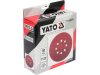 YATO Tépőzáras fíbertárcsa 150 mm / P120 8 lyukas (50 db)