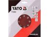 YATO Tépőzáras fíbertárcsa 180 mm / P80 (3 db/cs)