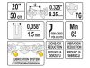 YATO Láncfűrész lánc 20" 0,325" 1,5 mm 76 szem